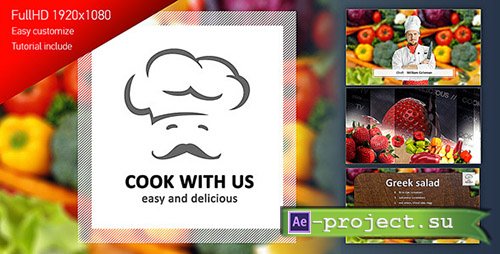 Videohive: Cook With Us - Cooking TV Show Pack - Project for After Effects 