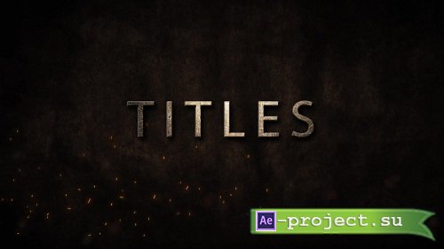 ANCIENT SPARKS TITLES - After Effects Project