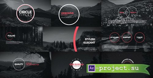 Videohive: Circle Titles - Project for After Effects 