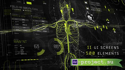 Videohive: HUD Rise UI [500+] - Project for After Effects 