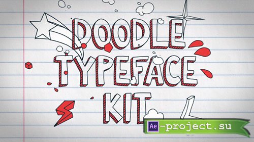 Videohive: Doodle Typeface Kit - Project for After Effects 