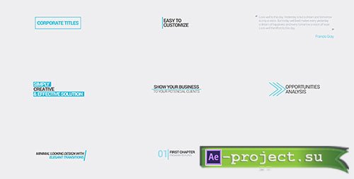 Videohive: Minimal Corporate Titles - Project for After Effects 