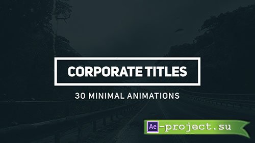 Videohive: Corporate Titles 16778050 - Project for After Effects 