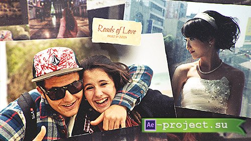 Videohive: Roads of Love - Romantic Slideshow - Project for After Effects 