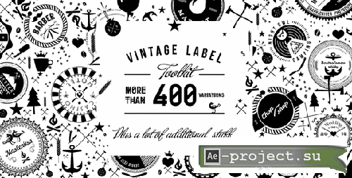 Videohive: Vintage Label Toolkit - Project for After Effects 
