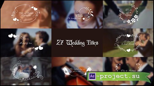 Videohive: Wedding Titles 17267979 - Project for After Effects 