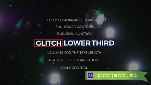 Videohive: Glitch Lower Thirds & Titles - 17100890 - Project for After Effects 