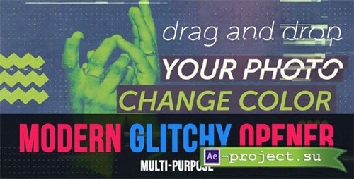 Videohive: Modern Glitchy Opener - Project for After Effects 