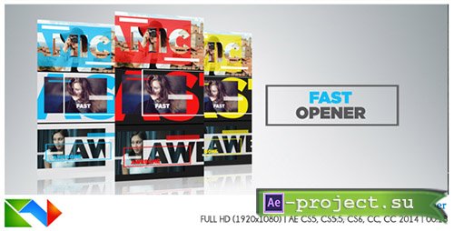 Videohive: Fast Opener 17273323 - Project for After Effects 