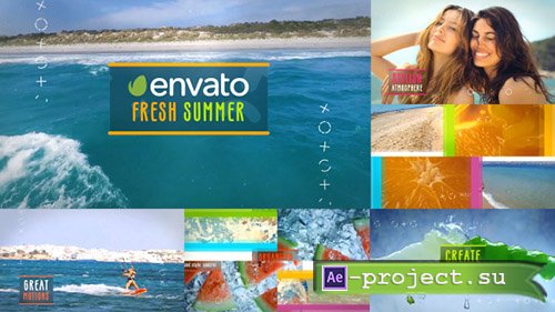 Videohive: Stylish Summer Slideshow - Project for After Effects 