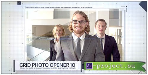 Videohive: Grid Photo Opener - Corporate Slideshow - Project for After Effects 