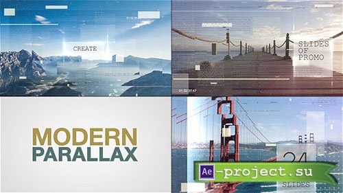Videohive: Modern Parallax Slideshow - Project for After Effects 