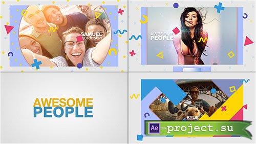 Videohive: Awesome People Slideshow - Project for After Effects 