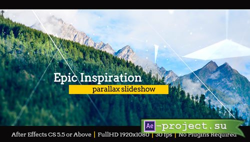 Videohive: Epic Inspiration Parallax Slideshow - Project for After Effects 