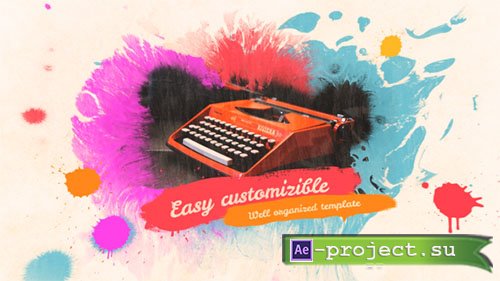 Videohive: Colorful Ink Slideshow - Project for After Effects 