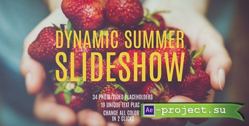Videohive: Dynamic Summer Slideshow - Project for After Effects 