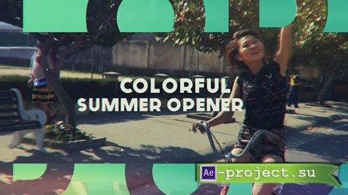 Videohive: Colorful Summer Opener - Project for After Effects 
