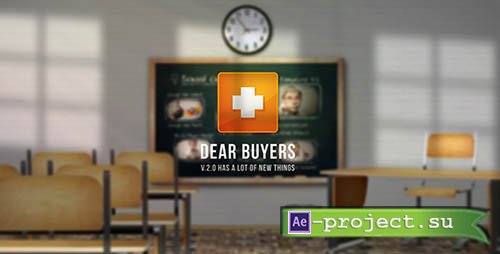 Videohive: School Chalkboard v2.0 - Project for After Effects 