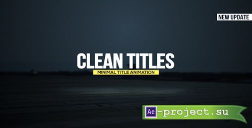 Videohive: Clean Titles 15560241 - Project for After Effects 