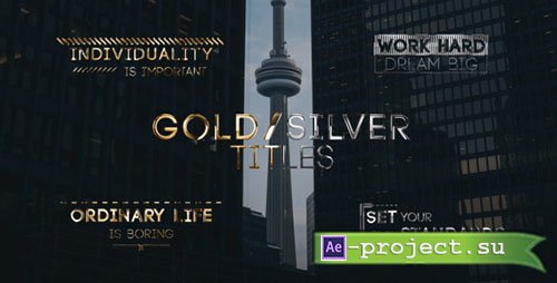 Videohive: Golden Titles - Project for After Effects 