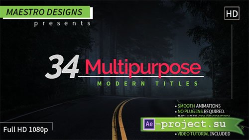 Videohive: Multipurpose Modern Titles - Project for After Effects 