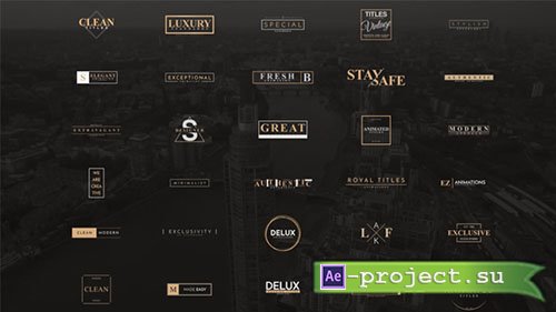 Videohive: Exclusive Titles [4k] - Project for After Effects 