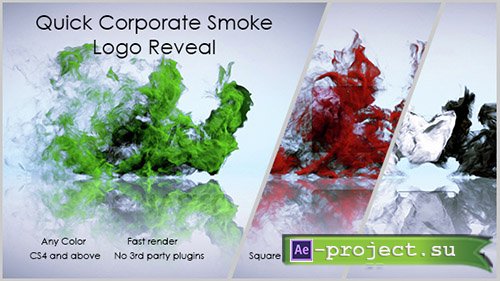 Videohive: Quick Corporate Smoke Logo Reveal - Project for After Effects 
