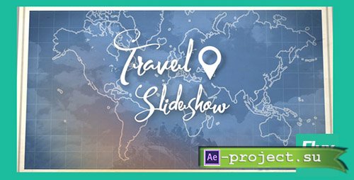 Videohive: Map Travel Slideshow - Project for After Effects 