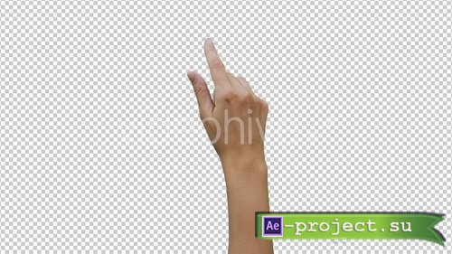 14 Footage Female Hand Gestures Touchscreen  - Stock Footage (Videohive)