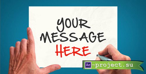 Videohive: Message Paper - Project for After Effects 
