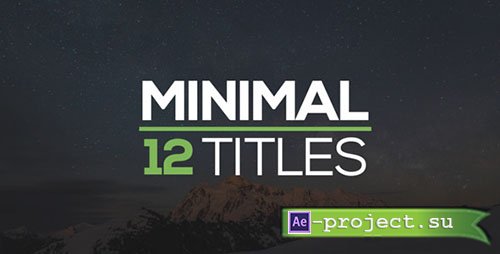 Videohive: Minimal Titles 17919335 - Project for After Effects 