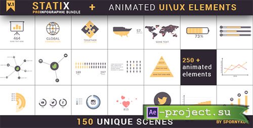 Videohive: StatiX - ProInfographic Bundle - Project for After Effects 