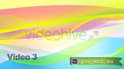 HD FLOWING WAVE - SERIES OF 3 - LOOP WITH AE FILE - MOTION GRAPHIC (VIDEOHIVE)