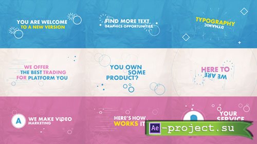 Videohive: Dynamic Typography 17119088 - Project for After Effects 