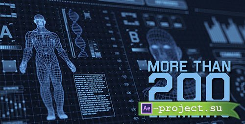 Videohive: Sci-fi Interface HUD Package - Project for After Effects 