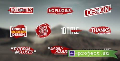 Videohive: Modern Titles 17774181 - Project for After Effects 