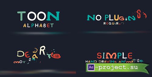 Videohive: Toon Alphabet - Project for After Effects 