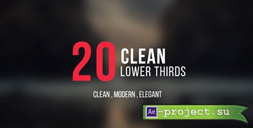 Videohive: Lower Thirds 18128685 - Project for After Effects 