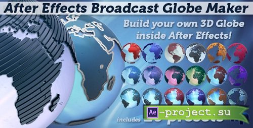 Broadcast Globe Maker 1856391 Videohive - After Effects Template