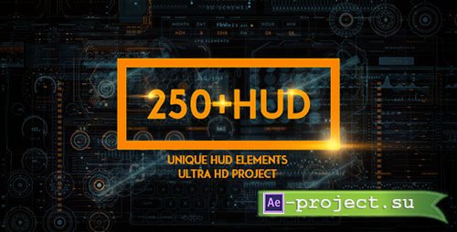 Videohive: 250 HUD SCI-FI - Project for After Effects 
