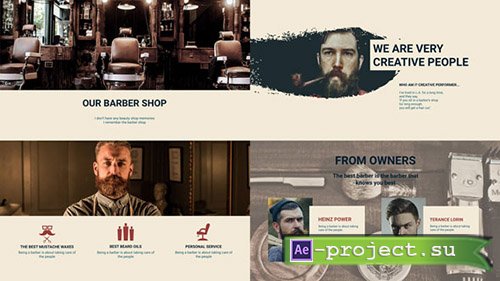Videohive: Barber Shop Presentation - Project for After Effects 