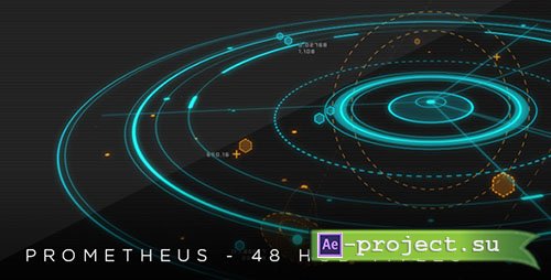 Videohive: Prometheus - 48 HUD 2D & 3D titles - Project for After Effects 