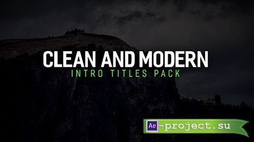 Videohive: Modern Intro Titles Pack - Project for After Effects 