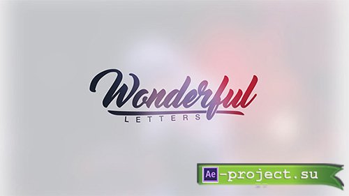 Videohive: Wonderful Letters - Project for After Effects 