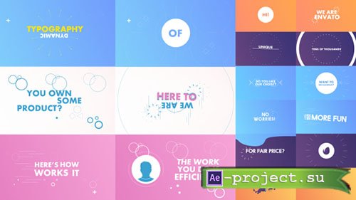 Videohive: Dynamic/Kinetic Typography Pack - Project for After Effects 