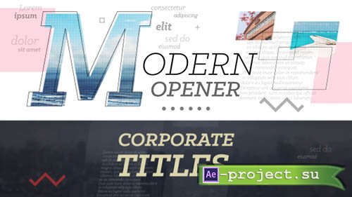 Videohive: Modern Opener // Corporate Titles - Project for After Effects 