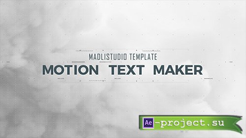 Videohive: Motion Text Maker - Project for After Effects 