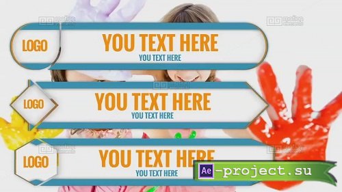 12 Flip Lower Third - After Effects Template