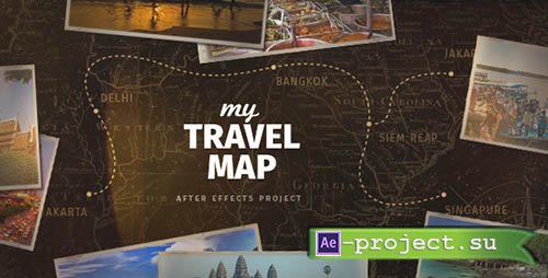 Videohive: My Travel Map - Project for After Effects 