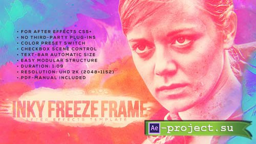 Videohive: Inky Freeze Frame - Project for After Effects 